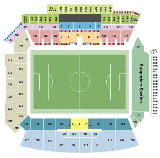 BMO Stadium Seating Chart